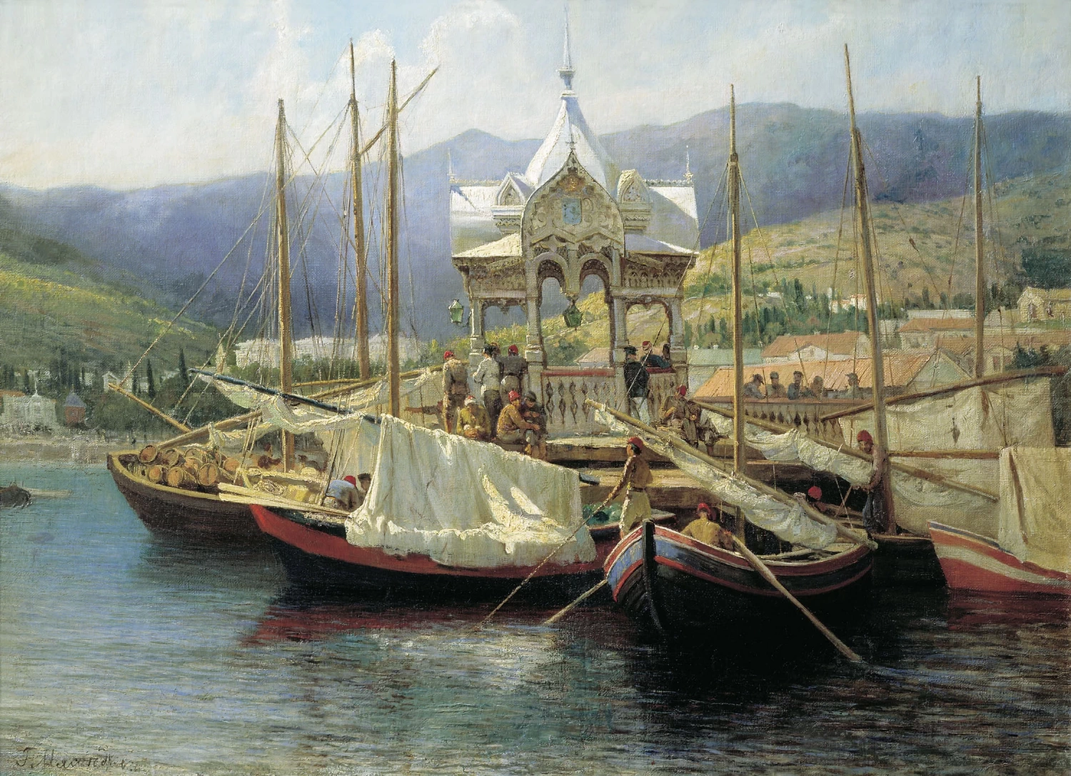 Il porto di Yalta, Ucraina - Museum of Art and History, Vladimir